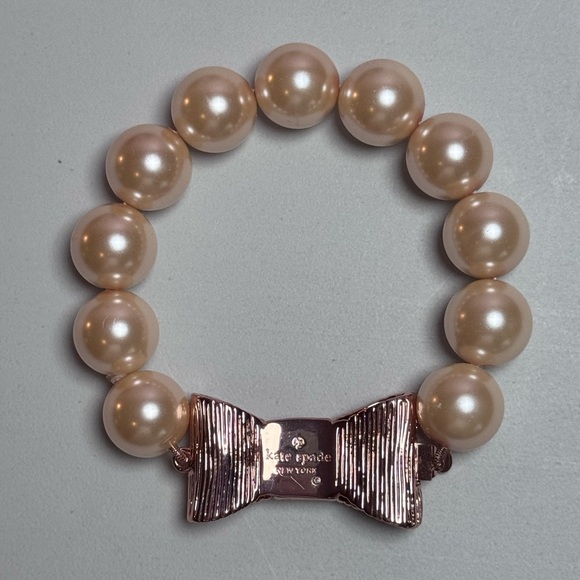 Kate Spade ♠️ All Wrapped Up In Pearls Large Bracelet - Picture 10 of 16